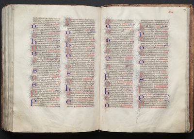 Das Gotha Missale: Fol. 139r, Text, um 1375 von Master of the Boqueteaux