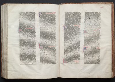 Das Gotha-Missale: Fol. 154v, Text, ca. 1375 von Master of the Boqueteaux