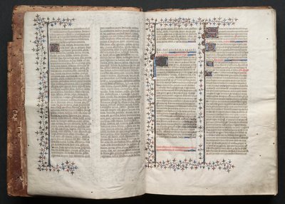 Das Gotha Missale: Fol. 1v, Text, ca. 1375 von Master of the Boqueteaux