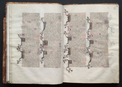 Das Gotha-Missale: Fol. 20r, Text von Master of the Boqueteaux