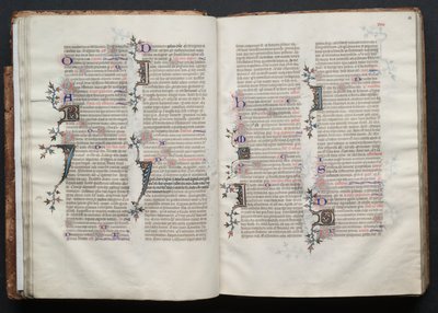 Das Gotha-Missale: Fol. 28r, Text, ca. 1375 von Master of the Boqueteaux