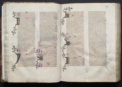 Das Gotha Missale: Fol. 38r, Text, ca. 1375 von Master of the Boqueteaux