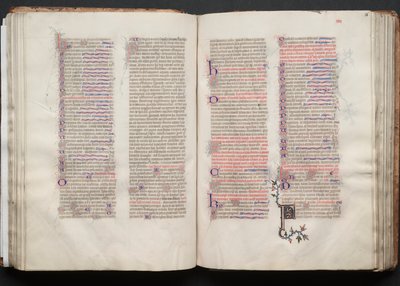 Das Gotha Missale: Fol. 56r, Text, ca. 1375 von Master of the Boqueteaux