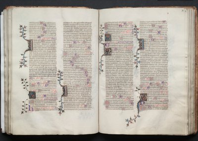 Das Gotha-Missale: Fol. 72r, Text, ca. 1375 von Master of the Boqueteaux