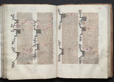Das Gotha-Missale: Fol. 90r, Text, ca. 1375 von Master of the Boqueteaux