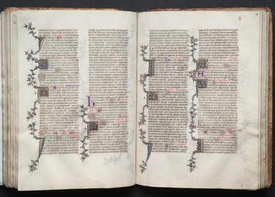 Das Gotha Missale: Fol. 92r, Text, um 1375 von Master of the Boqueteaux