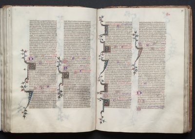 Das Gotha-Missale: Fol. 98r, Text, ca. 1375 von Master of the Boqueteaux