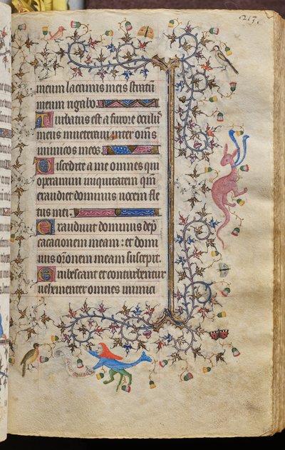 Stundenbuch von Charles dem Edlen, König von Navarra (1361-1425): fol. 107r, Text von Master of the Brussels Initials and Associates