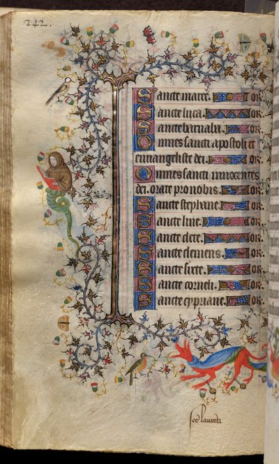 Stundenbuch von Karl dem Edlen, König von Navarra (1361-1425): fol. 121v, Text von Master of the Brussels Initials and Associates