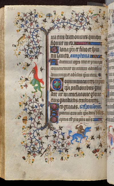 Stundenbuch von Karl dem Edlen, König von Navarra (1361-1425): fol. 171v, Text von Master of the Brussels Initials and Associates