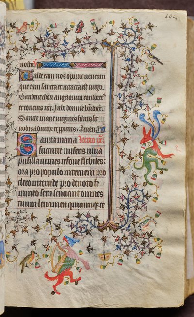 Stundenbuch von Karl dem Edlen, König von Navarra (1361-1425): fol. 51r, Text von Master of the Brussels Initials and Associates