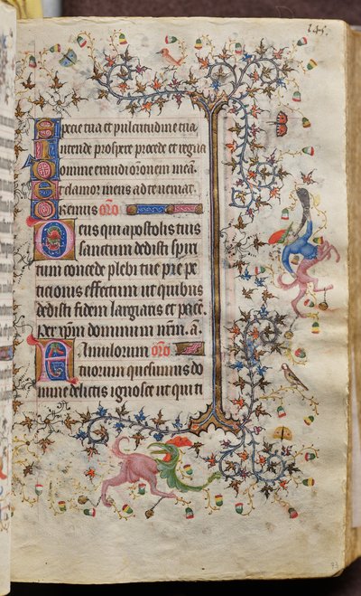 Stundenbuch von Karl dem Edlen, König von Navarra (1361-1425): fol. 73r, Text von Master of the Brussels Initials and Associates