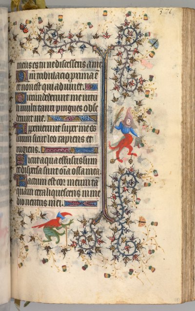 Stundenbuch von Karl dem Edlen, König von Navarra 1361-1425: fol. 181r, Text, ca. 1405 von Master of the Brussels Initials and Associates