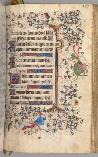 Stundenbuch von Karl dem Edlen, König von Navarra: fol. 203r, Text von Master of the Brussels Initials and Associates
