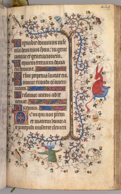 Stundenbuch von Karl dem Edlen, König von Navarra 1361-1425: fol. 209r, Text, um 1405 von Master of the Brussels Initials and Associates