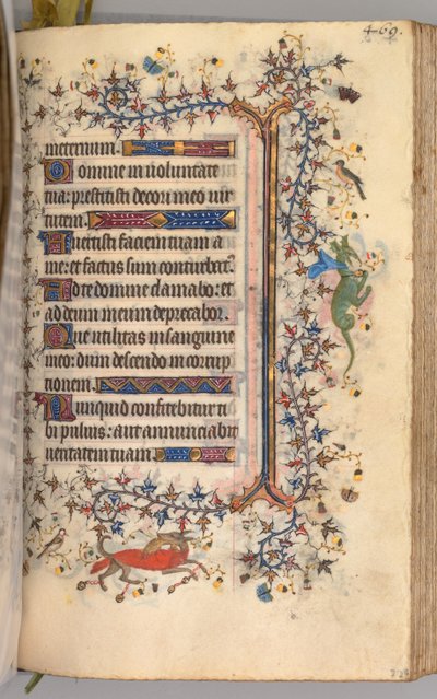 Stundenbuch von Karl dem Edlen, König von Navarra 1361-1425: fol. 229r, Text, um 1405 von Master of the Brussels Initials and Associates