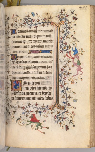 Stundenbuch von Karl dem Edlen, König von Navarra 1361-1425: fol. 236r, Text, um 1405 von Master of the Brussels Initials and Associates