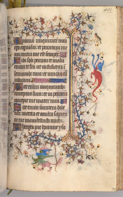 Stundenbuch von Karl dem Edlen, König von Navarra 1361-1425: fol. 240r, Text, ca. 1405 von Master of the Brussels Initials and Associates