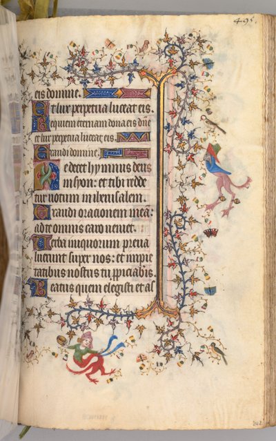 Stundenbuch von Karl dem Edlen, König von Navarra 1361-1425: fol. 242r, Text, ca. 1405 von Master of the Brussels Initials and Associates