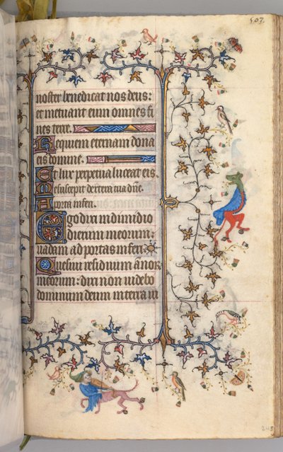 Stundenbuch von Karl dem Edlen, König von Navarra 1361-1425: fol. 246r, Text, ca. 1405 von Master of the Brussels Initials and Associates