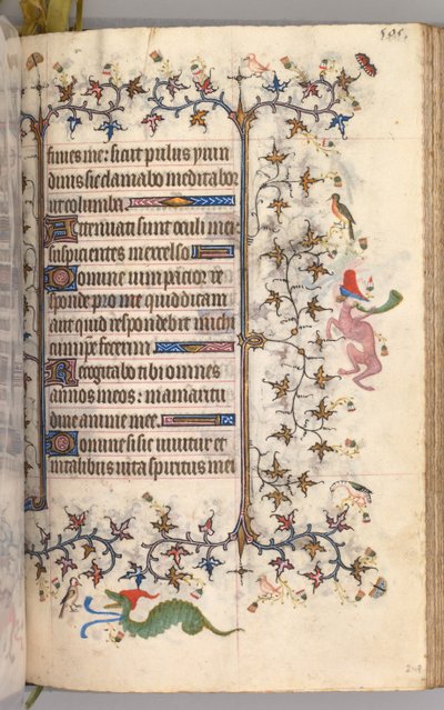 Stundenbuch von Karl dem Edlen, König von Navarra 1361-1425: fol. 247r, Text, ca. 1405 von Master of the Brussels Initials and Associates