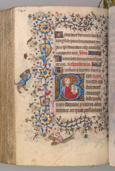 Stundenbuch von Karl dem Edlen, König von Navarra 1361-1425: fol. 267v, Text, um 1405 von Master of the Brussels Initials and Associates