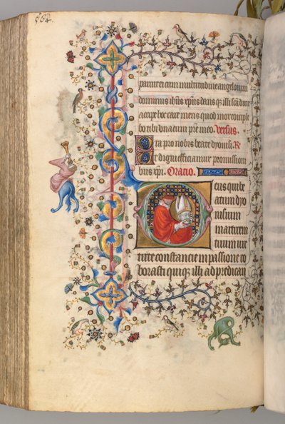 Stundenbuch von Charles dem Edlen, König von Navarra 1361-1425, fol. 276v, St. Denis, ca. 1405 von Master of the Brussels Initials and Associates