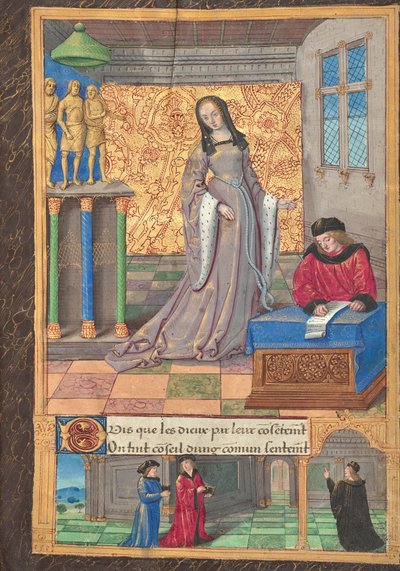 Die unvergleichliche Dame wird zur schönsten Frau erklärt von Master of the Chronique scandaleuse