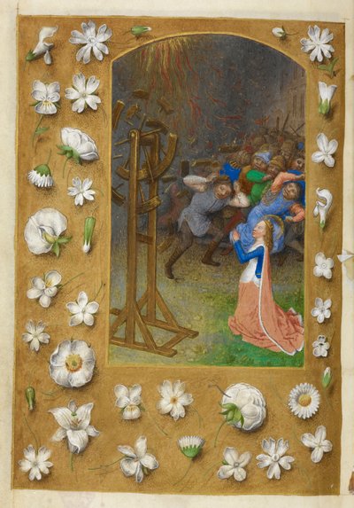 Das Martyrium der Heiligen Katharina von Master of the Dresden Prayer Books