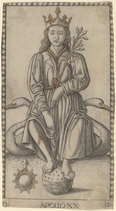 Apollon von Master of the E Series Tarocchi