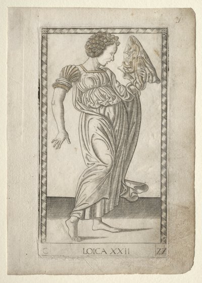 Logik aus den Tarocchi, Serie C: Freie Künste, Nr. 22, vor 1467 von Master of the E Series Tarocchi