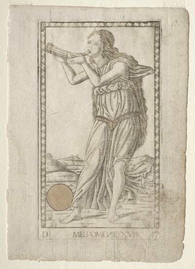 Melpomene (Tragödie) (aus der Tarocchi-Serie D: Apollo und die Musen, #17) von Master of the E Series Tarocchi