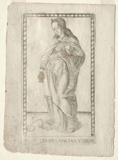 Mäßigung (aus der Tarocchi-Serie B: Kosmische Prinzipien & Tugenden, #34) von Master of the E Series Tarocchi