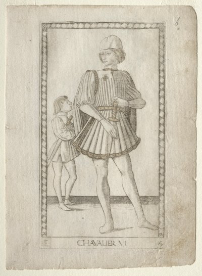 Der Ritter aus dem Tarocchi, Serie E: Bedingungen des Menschen, Nr. 6 von Master of the E Series Tarocchi