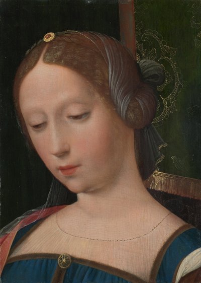 Weiblicher Kopf, Mitte des 16. Jahrhunderts von Master of the Female Half Lengths,
