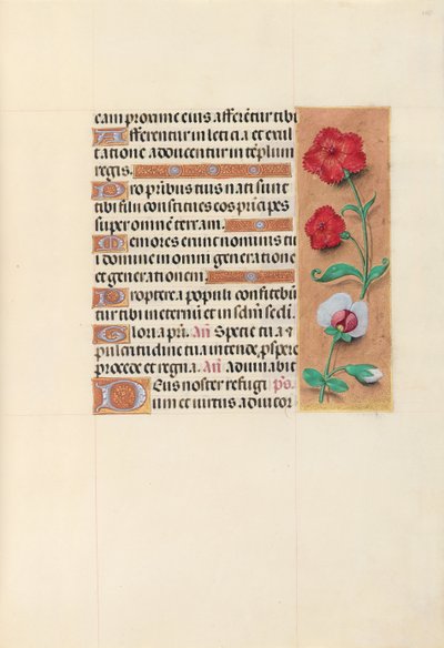 Stundenbuch der Königin Isabella der Katholischen, Königin von Spanien: Fol. 105r, um 1500 von Master of the First Prayerbook of Maximillian