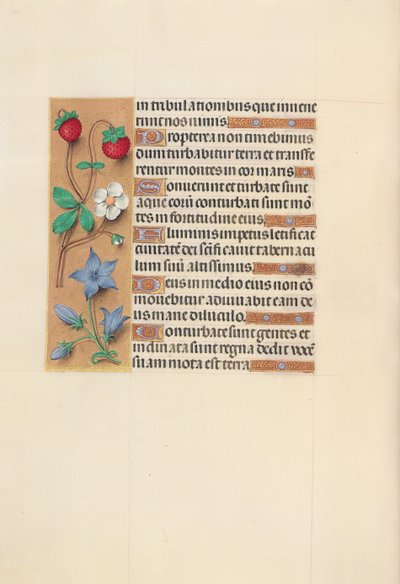 Stundenbuch der Königin Isabella die Katholische, Königin von Spanien: Fol. 105v von Master of the First Prayerbook of Maximillian