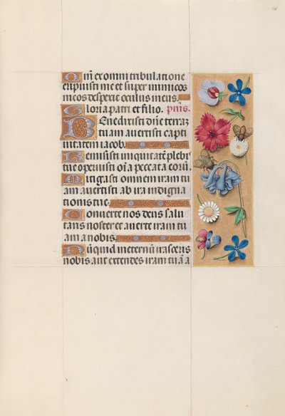 Stundenbuch der Königin Isabella der Katholischen, Königin von Spanien: Fol. 128r, um 1500 von Master of the First Prayerbook of Maximillian