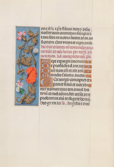 Stundenbuch der Königin Isabella der Katholischen, Königin von Spanien: Fol. 161v, um 1500. von Master of the First Prayerbook of Maximillian