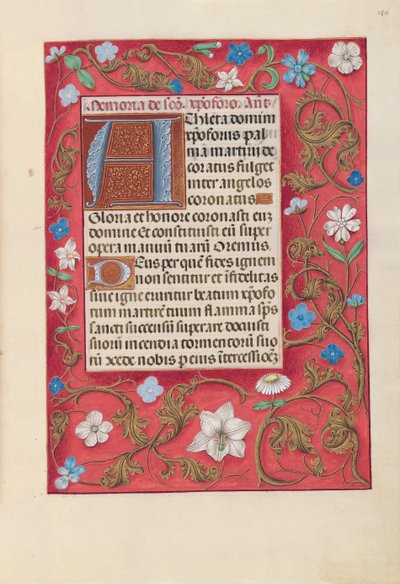 Stundenbuch der Königin Isabella der Katholischen, Königin von Spanien: Fol. 180r, ca. 1500 von Master of the First Prayerbook of Maximillian
