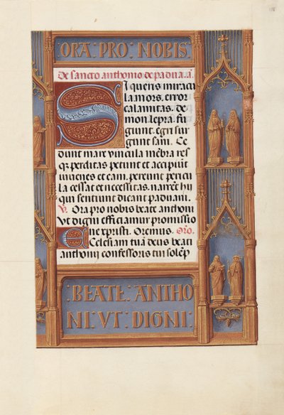 Stundenbuch der Königin Isabella der Katholischen, Königin von Spanien: Fol. 188r, ca. 1500 von Master of the First Prayerbook of Maximillian