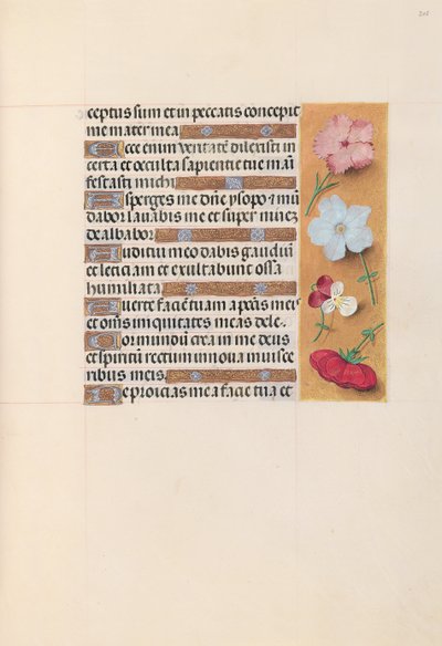 Stundenbuch der Königin Isabella der Katholischen, Königin von Spanien: Fol. 205r, um 1500 von Master of the First Prayerbook of Maximillian