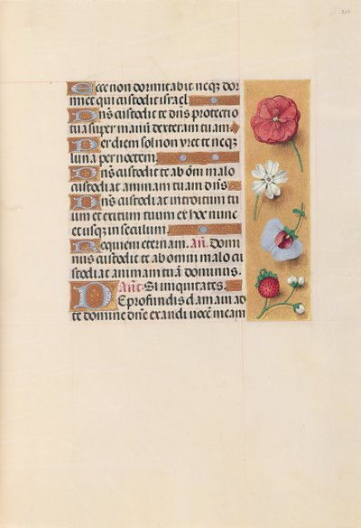 Stundenbuch der Königin Isabella der Katholischen, Königin von Spanien: Fol. 222r von Master of the First Prayerbook of Maximillian