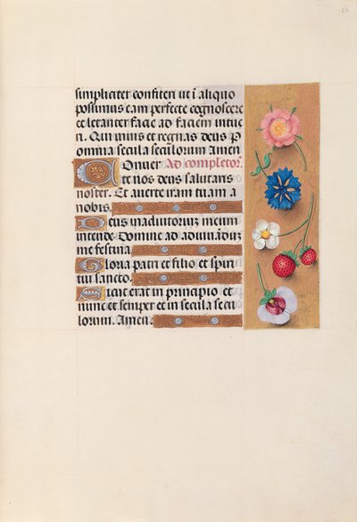 Stundenbuch der Königin Isabella der Katholischen, Königin von Spanien: Fol. 22r, um 1500 von Master of the First Prayerbook of Maximillian