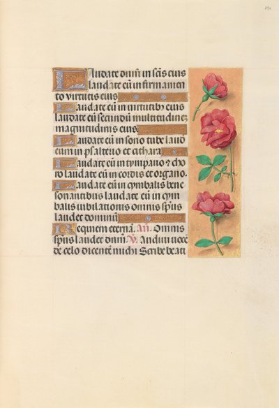 Stundenbuch der Königin Isabella der Katholischen, Königin von Spanien: Fol. 254r, um 1500 von Master of the First Prayerbook of Maximillian
