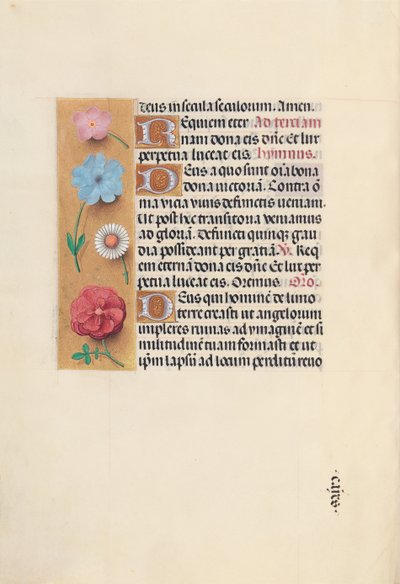 Stundenbuch der Königin Isabella die Katholische, Königin von Spanien: Fol. 26v, ca. 1500 von Master of the First Prayerbook of Maximillian