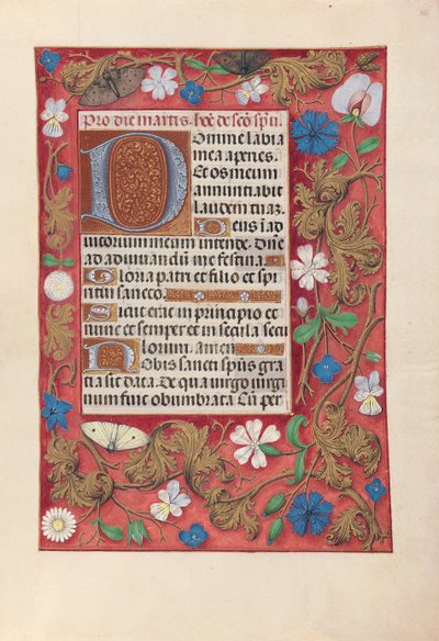 Stundenbuch der Königin Isabella die Katholische, Königin von Spanien: Fol. 32r, um 1500 von Master of the First Prayerbook of Maximillian