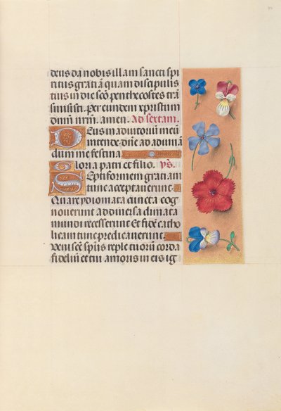 Stundenbuch der Königin Isabella der Katholischen, Königin von Spanien: Fol. 34r von Master of the First Prayerbook of Maximillian
