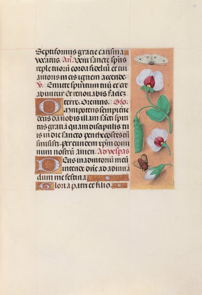 Stundenbuch der Königin Isabella die Katholische, Königin von Spanien: Fol. 35r, ca. 1500 von Master of the First Prayerbook of Maximillian