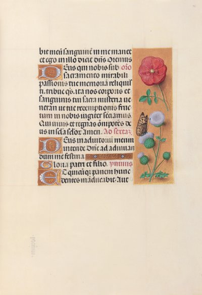 Stundenbuch der Königin Isabella der Katholischen, Königin von Spanien: Fol. 46r, ca. 1500 von Master of the First Prayerbook of Maximillian